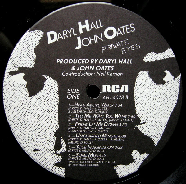 Daryl Hall & John Oates - Private Eyes (LP, Album, Ind) (Near Mint (NM or M-)) - Image 4
