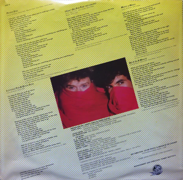 Daryl Hall & John Oates - Private Eyes (LP, Album, Ind) (Near Mint (NM or M-)) - Image 5