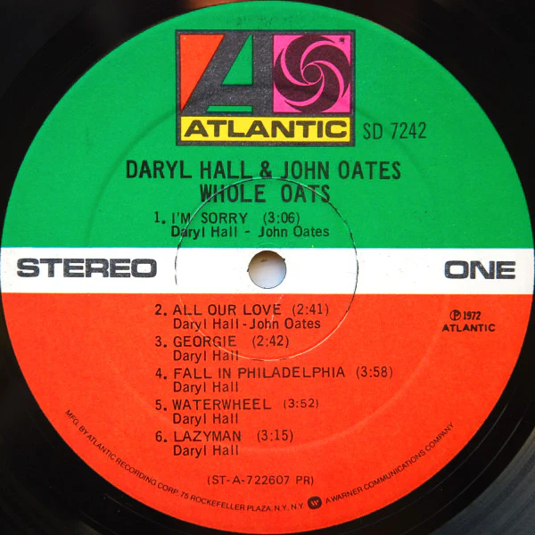 Daryl Hall & John Oates - Whole Oats (LP, Album, RP, Pre) (Near Mint (NM or M-)) - Image 3