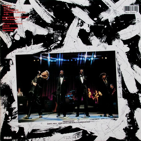 Daryl Hall & John Oates With David Ruffin & Eddie Kendricks - Live At The Apollo (LP, Album) (Near Mint (NM or M-)) - Image 2