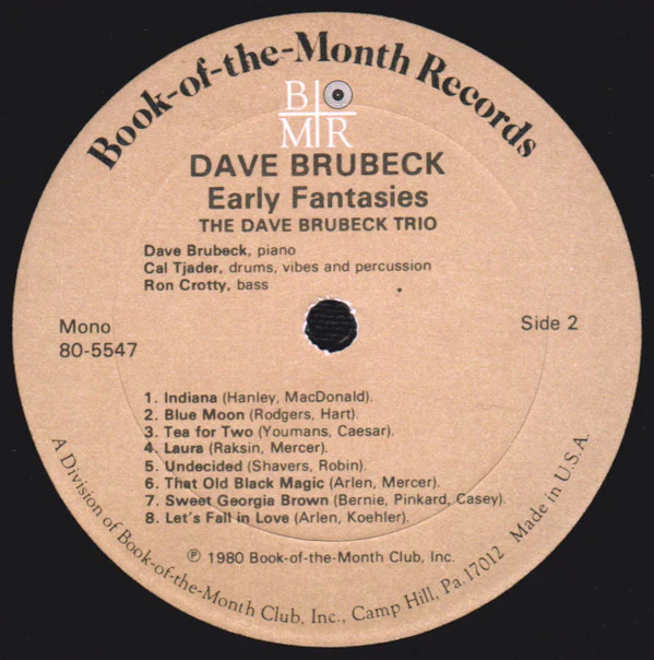 Dave Brubeck - Early Fantasies (3xLP, Comp, Mono + Box) (Near Mint (NM or M-)) - Image 3