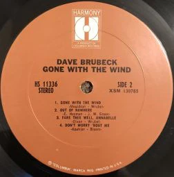 Dave Brubeck - Gone With The Wind (LP, Comp) (Near Mint (NM or M-)) - Image 4