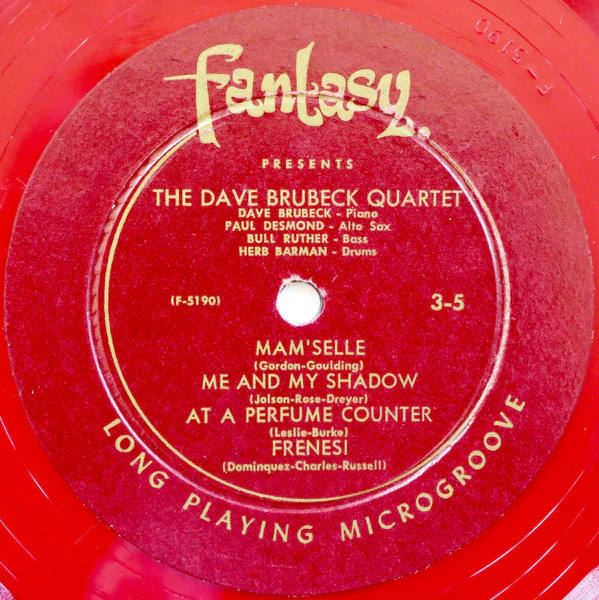 The Dave Brubeck Quartet - Dave Brubeck Quartet (10", Comp, Mono, Red) (Very Good (VG)) - Image 4