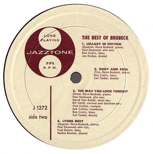 Dave Brubeck - The Best Of Brubeck (LP, Comp) (Very Good Plus (VG+)) - Image 4