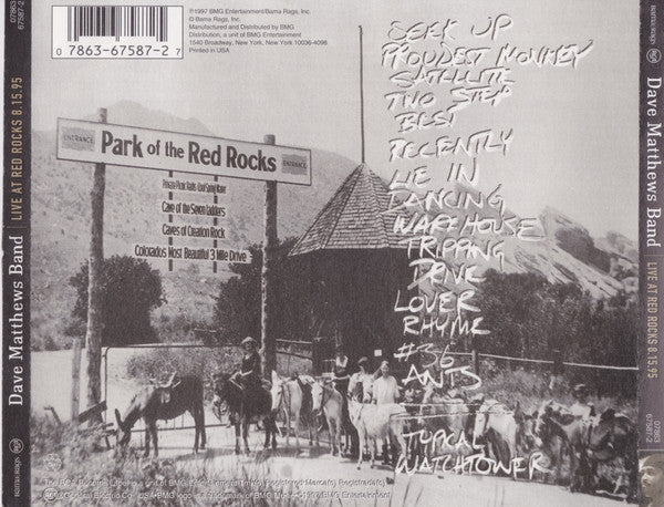 Dave Matthews Band - Live At Red Rocks 8.15.95 (2xCD, Album, Cin) (Very Good Plus (VG+)) - Image 2