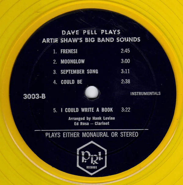 Dave Pell - Dave Pell Plays Artie Shaw's Big Band Sounds (LP, Yel) (Very Good Plus (VG+)) - Image 3