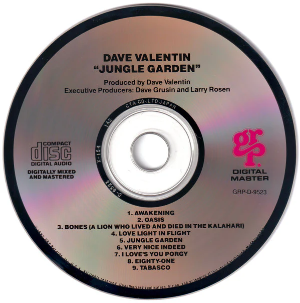 Dave Valentin - Jungle Garden (CD, Album) (Very Good Plus (VG+)) - Image 3