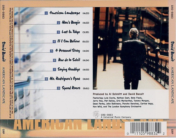 David Benoit - American Landscape (CD, Album) (Very Good Plus (VG+)) - Image 2