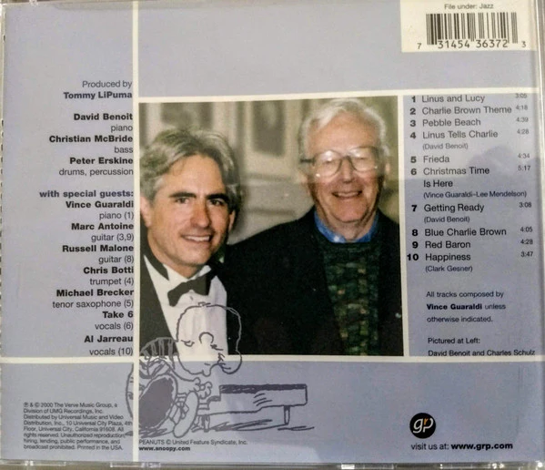 David Benoit - Here's To You, Charlie Brown: 50 Great Years! (CD, Album) (Near Mint (NM or M-)) - Image 2