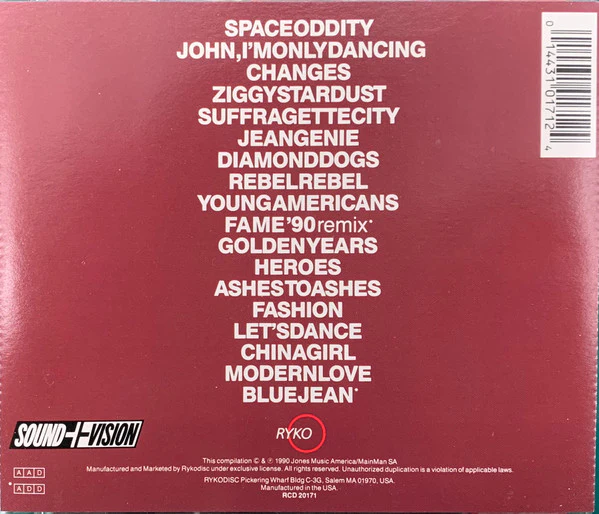 David Bowie - ChangesBowie (CD, Comp) (Near Mint (NM or M-)) - Image 2