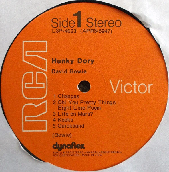 David Bowie - Hunky Dory (LP, Album, Ind) (Near Mint (NM or M-)) - Image 3