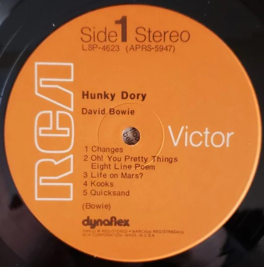 David Bowie - Hunky Dory (LP, Album, RE) (Very Good (VG)) - Image 5