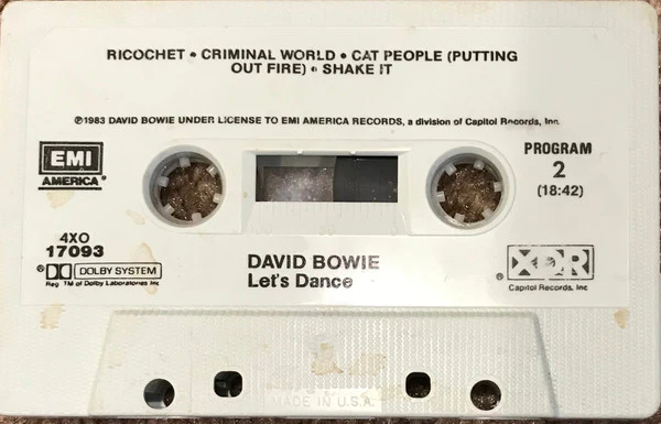 David Bowie - Let's Dance (Cass, Album, XDR) (Near Mint (NM or M-)) - Image 4