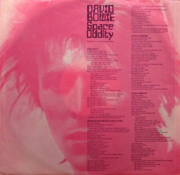 David Bowie - Space Oddity (LP, Album, RE, Ind) (Near Mint (NM or M-)) - Image 5