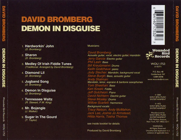 David Bromberg - Demon In Disguise (CD, Album) (Very Good Plus (VG+)) - Image 5