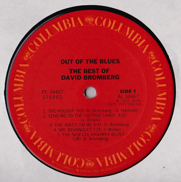 David Bromberg - Out Of The Blues: The Best Of David Bromberg (LP, Comp, Pit) (Near Mint (NM or M-)) - Image 3