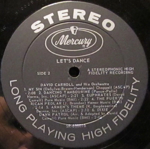 David Carroll & His Orchestra - Let's Dance (LP, Album) (Very Good (VG)) - Image 4
