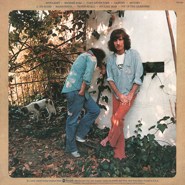 Crosby & Nash - Whistling Down The Wire (LP, Album, San) (Very Good Plus (VG+)) - Image 2
