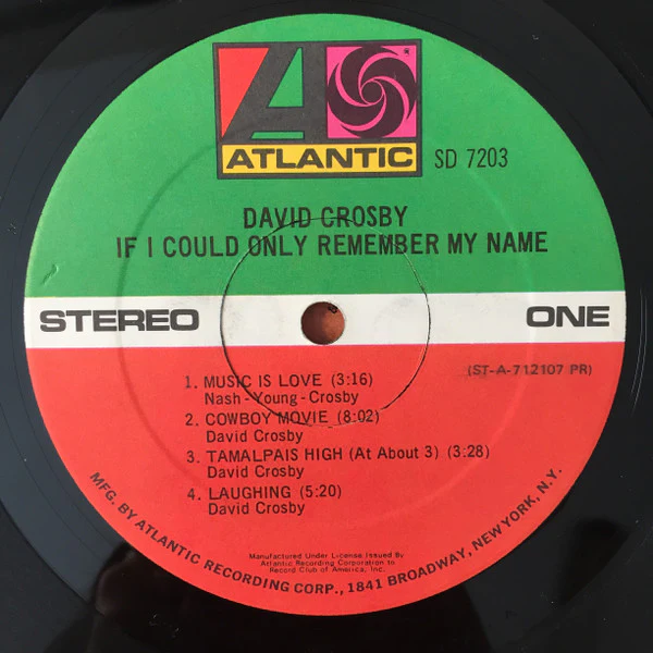 David Crosby - If I Could Only Remember My Name (LP, Album, Club) (Very Good Plus (VG+)) - Image 3