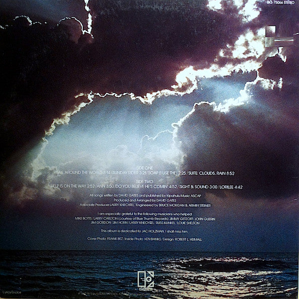 David Gates - First (LP, Album, Gat) (Very Good (VG)) - Image 4