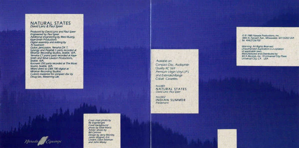 David Lanz & Paul Speer - Natural States (CD, Album, RE, Tec) (Near Mint (NM or M-)) - Image 5