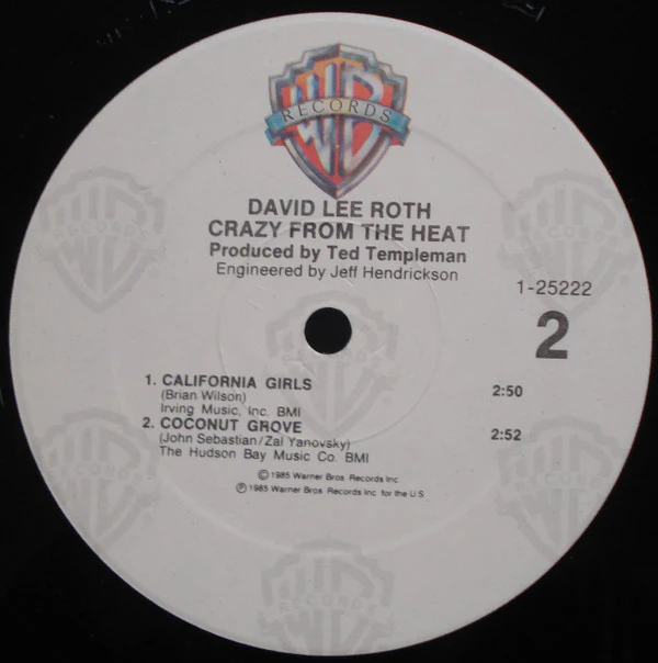 David Lee Roth - Crazy From The Heat (12", EP, Spe) (Near Mint (NM or M-)) - Image 5