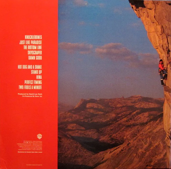 David Lee Roth - Skyscraper (LP, Album, Club) (Very Good Plus (VG+)) - Image 2