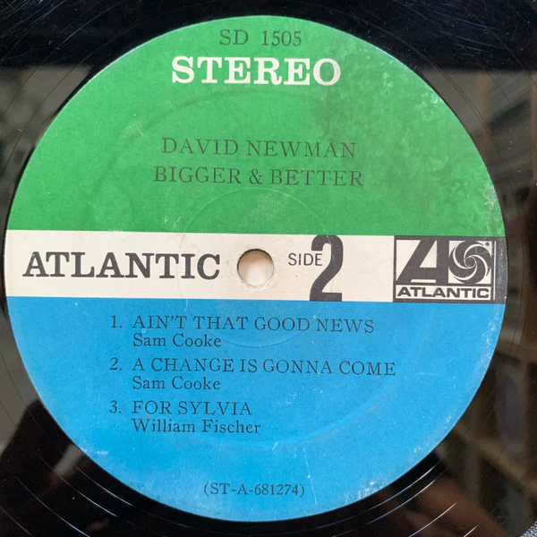 David Newman* - Bigger & Better (LP, Album) (Near Mint (NM or M-)) - Image 4