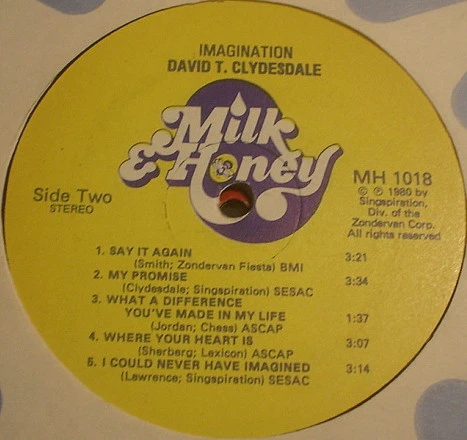 David T. Clydesdale - Imagination (LP, Album) (Very Good (VG)) - Image 2