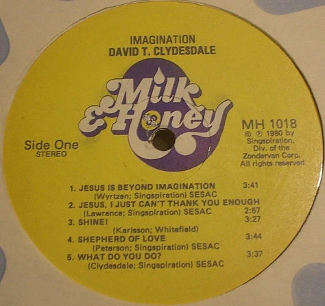 David T. Clydesdale - Imagination (LP, Album) (Very Good (VG)) - Image 3