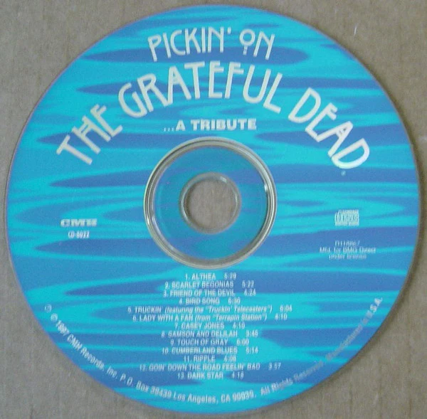David West & The Dead Strings - Pickin' On The Grateful Dead... A Tribute (CD, Album, Club) (Very Good Plus (VG+)) - Image 3