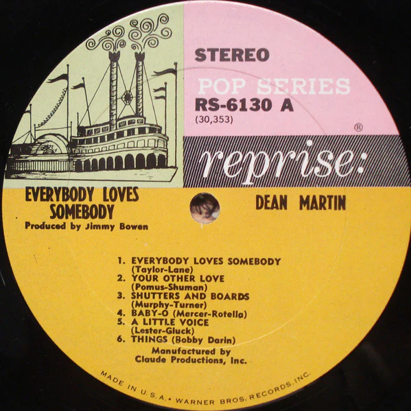 Dean Martin - Everybody Loves Somebody (LP, Album, Pit) (Very Good Plus (VG+)) - Image 3