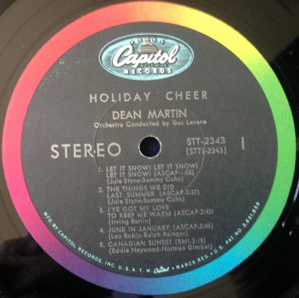 Dean Martin - Holiday Cheer (LP, Album, RE) (Very Good Plus (VG+)) - Image 3