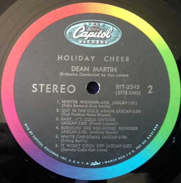 Dean Martin - Holiday Cheer (LP, Album, RE) (Very Good Plus (VG+)) - Image 4