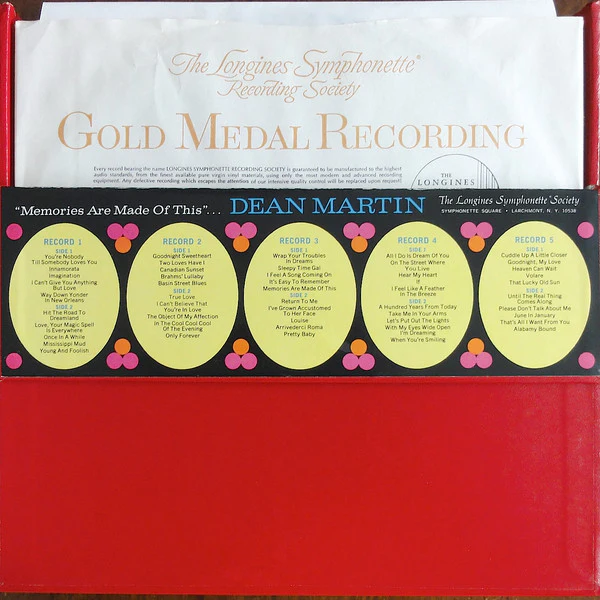 Dean Martin - Memories Are Made Of This: A Treasury Of Dean Martin (5xLP, Comp + Box) (Very Good Plus (VG+)) - Image 2