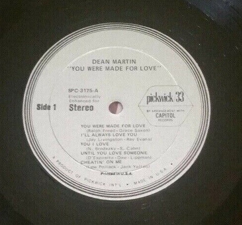 Dean Martin - You Were Made For Love (LP, Comp) (Near Mint (NM or M-)) - Image 3