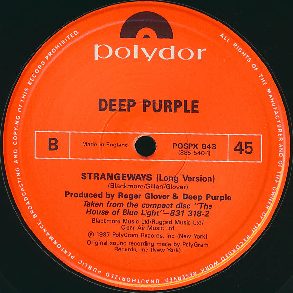 Deep Purple - Call Of The Wild (12", Single, Ltd) (Near Mint (NM or M-)) - Image 4
