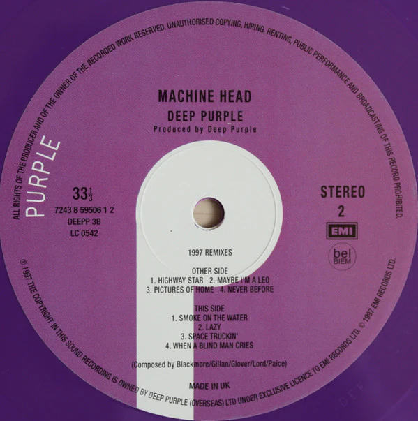 Deep Purple - Machine Head (2xLP, Album, Ltd, RE, Pur) (Near Mint (NM or M-)) - Image 4