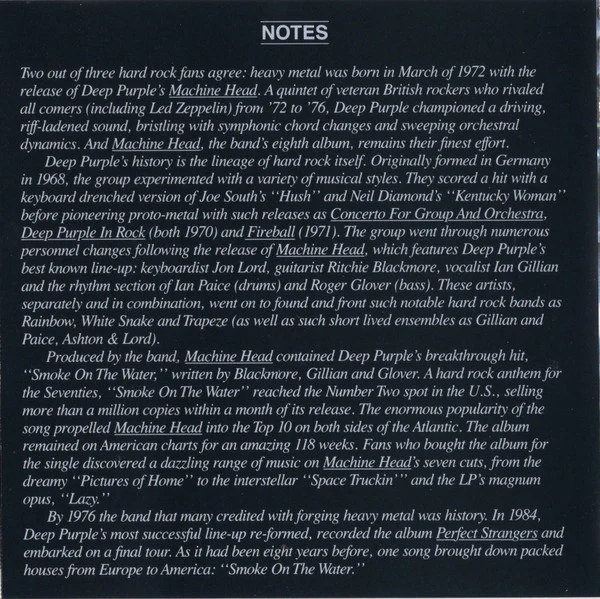Deep Purple - Machine Head (CD, Album, RE, SRC) (Near Mint (NM or M-)) - Image 4
