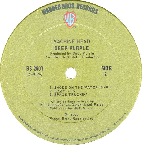Deep Purple - Machine Head (LP, Album) (Good Plus (G+)) - Image 4