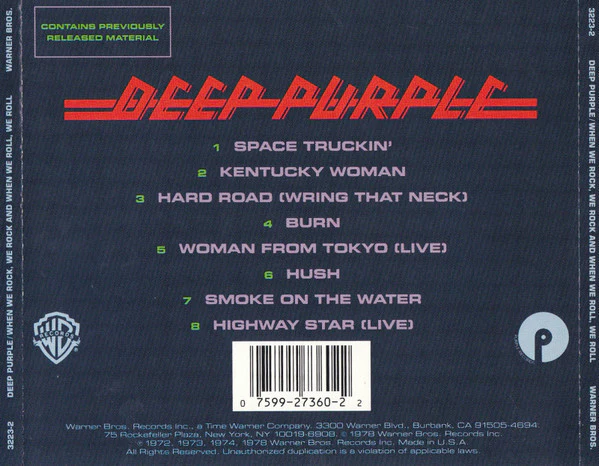 Deep Purple - When We Rock, We Rock And When We Roll, We Roll (CD, Comp) (Near Mint (NM or M-)) - Image 2