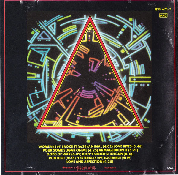Def Leppard - Hysteria (CD, Album, Club) (Very Good Plus (VG+)) - Image 2