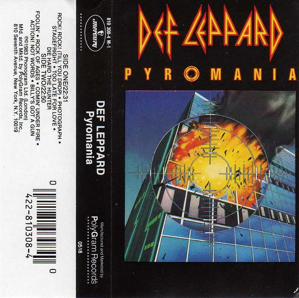 Def Leppard - Pyromania (Cass, Album) (Near Mint (NM or M-)) - Image 2
