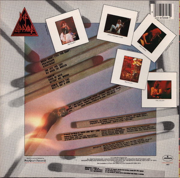 Def Leppard - Pyromania (LP, Album, 53 ) (Near Mint (NM or M-)) - Image 2