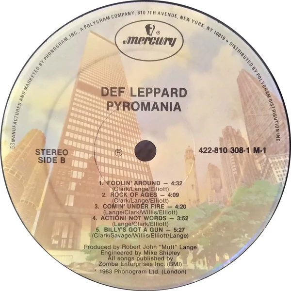 Def Leppard - Pyromania (LP, Album) (Very Good Plus (VG+)) - Image 4