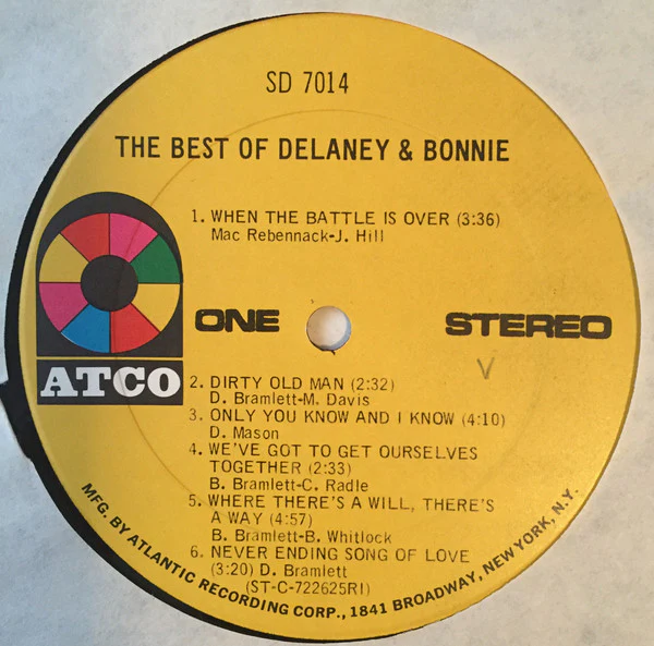 Delaney & Bonnie - The Best Of Delaney & Bonnie (LP, Comp) (Very Good Plus (VG+)) - Image 3