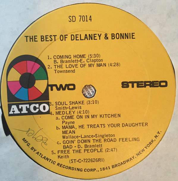 Delaney & Bonnie - The Best Of Delaney & Bonnie (LP, Comp) (Very Good Plus (VG+)) - Image 4