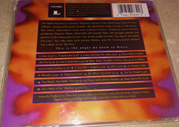 Deniece Williams - Gonna Take A Miracle: The Best Of Deniece Williams (CD, Comp, Son) (Near Mint (NM or M-)) - Image 2