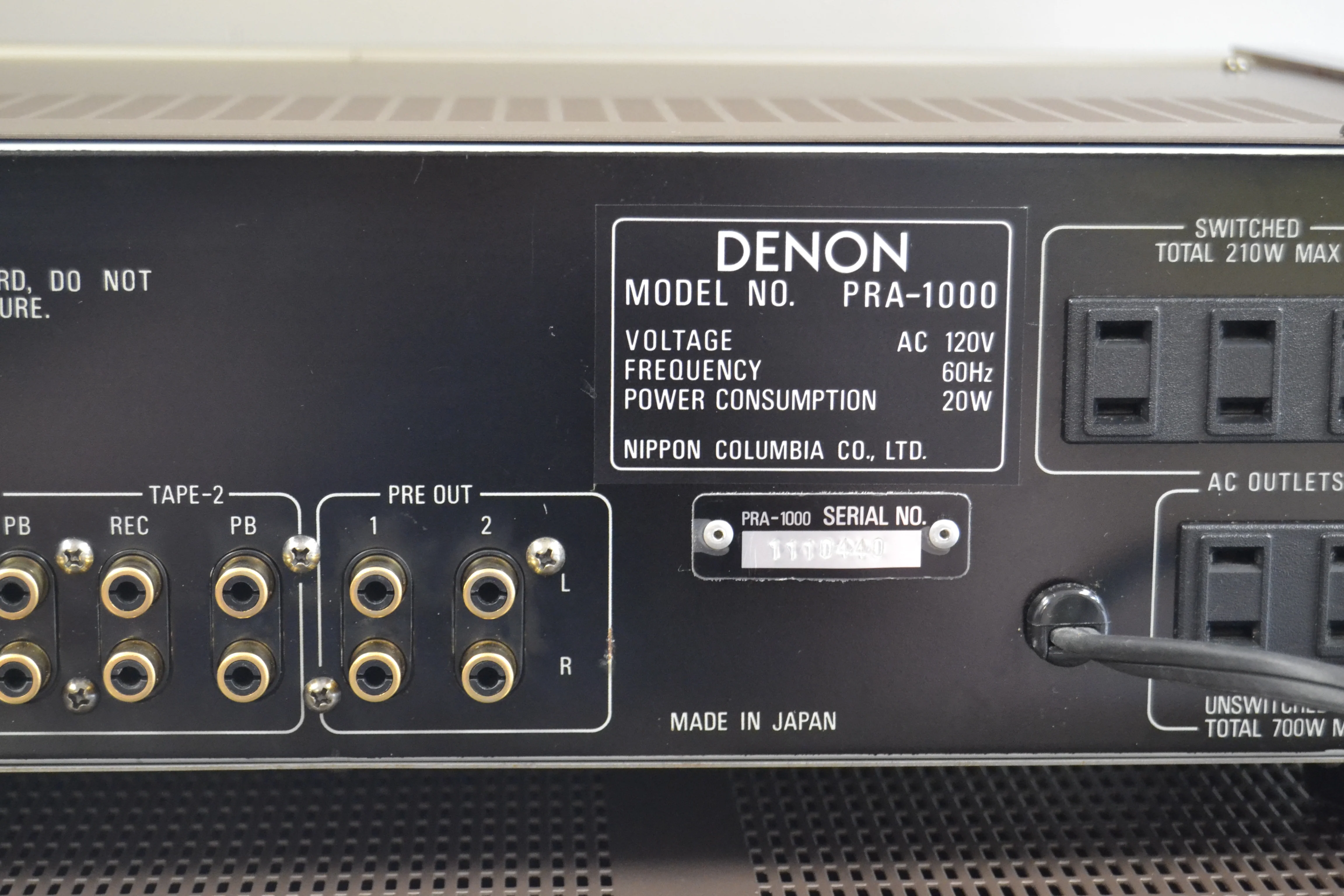 Denon Combo - PRA-1000 Preamplifier - POA-1500 Power Amplifier 150W RMS - Image 15
