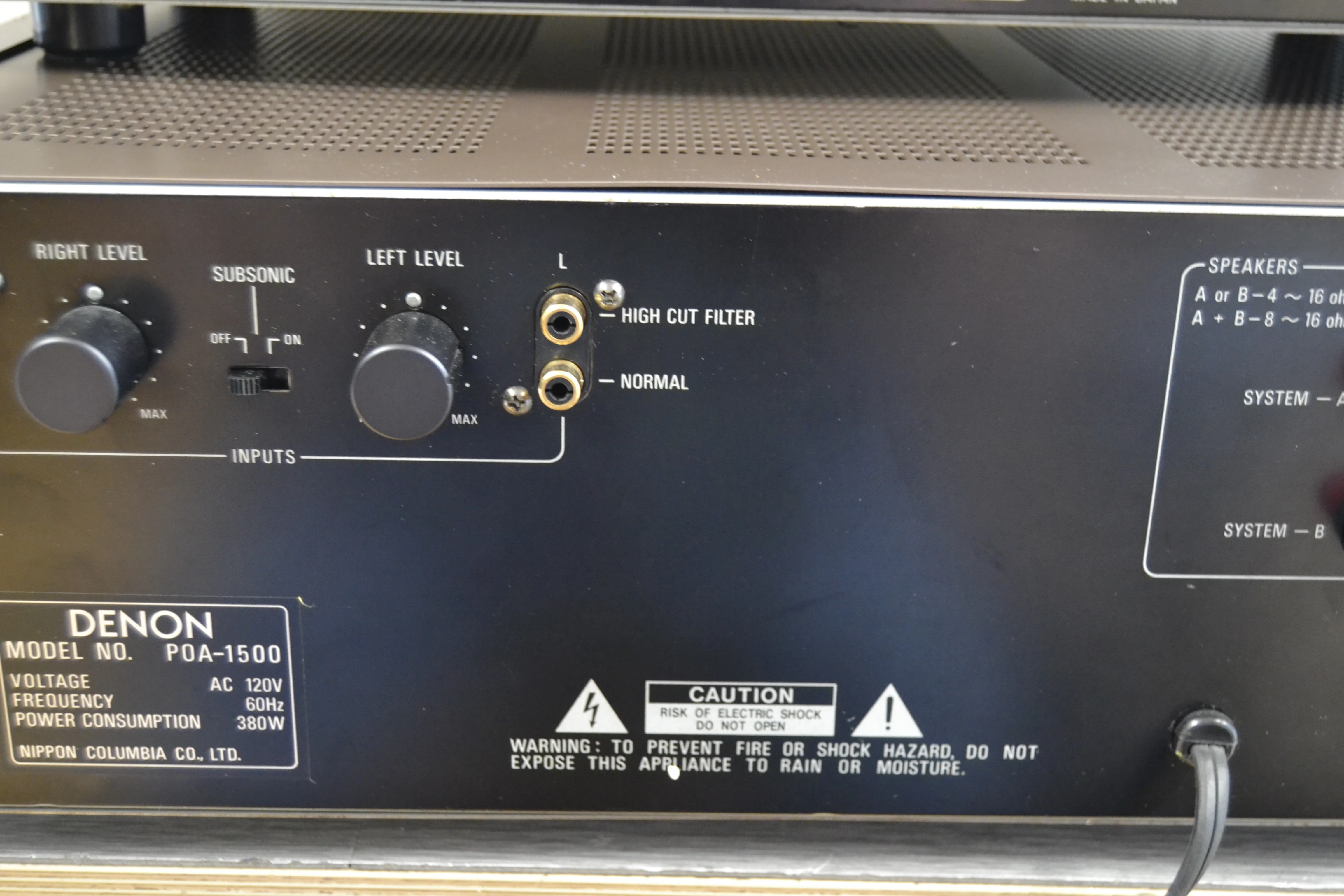 Denon Combo - PRA-1000 Preamplifier - POA-1500 Power Amplifier 150W RMS - Image 21